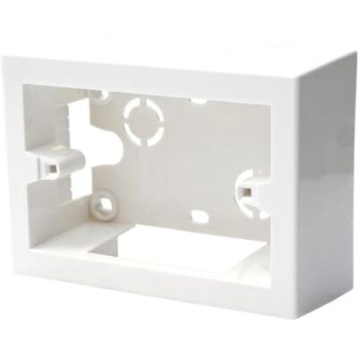 Electron Boîte 503 pour montage extérieur, blanc, 3 modules, pour installations extérieures murales, plastique haute résistance, universel, 100 % compatible avec tous les supports standard et toutes les séries - Publicité Electron Boîte 503 pour montage extérieur, blanc, 3 modules, pour installations extérieures murales, plastique haute résistance, universel, 100 % compatible avec tous les supports standard et toutes les séries - Publicité