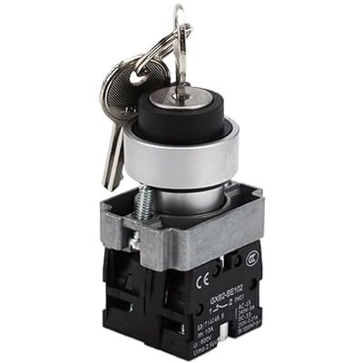 ZLGYGLEO Bouton-poussoir rotatif à clé série XB2, 2/3 positions, 220V, 5a, sélecteur, bouton-poussoir de commande de puissance momentané/verrouillage, 1 pièce(2 Position,1NO_MOMENTARY) - Publicité ZLGYGLEO Bouton-poussoir rotatif à clé série XB2, 2/3 positions, 220V, 5a, sélecteur, bouton-poussoir de commande de puissance momentané/verrouillage, 1 pièce(2 Position,1NO_MOMENTARY) - Publicité