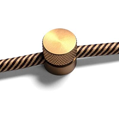 Creative Sarè Fixation murale, passe-câble en métal pour câble textile Bronze satiné - Publicité Creative Sarè Fixation murale, passe-câble en métal pour câble textile Bronze satiné - Publicité