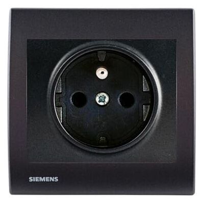 SIEMENS - Delta Iris - Anthracite - Electrical outlet - Publicité SIEMENS - Delta Iris - Anthracite - Electrical outlet - Publicité