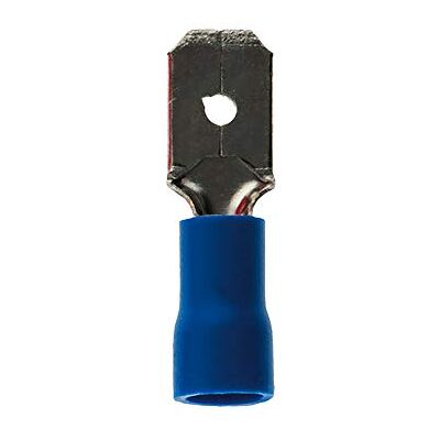 Zenitech 10 cosses languettes mâles Ø6,3mm Bleu - Publicité Zenitech 10 cosses languettes mâles Ø6,3mm Bleu - Publicité