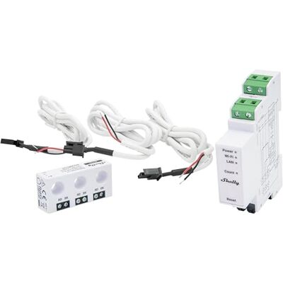 Shelly Compteur d'énergie Pro 3EM-3CT63, Wi-Fi, BT, LAN - Publicité Shelly Compteur d'énergie Pro 3EM-3CT63, Wi-Fi, BT, LAN - Publicité