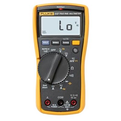 Fluke Multimètre numérique d'électricien 117 avec mesure de tension sans contact - Publicité Fluke Multimètre numérique d'électricien 117 avec mesure de tension sans contact - Publicité