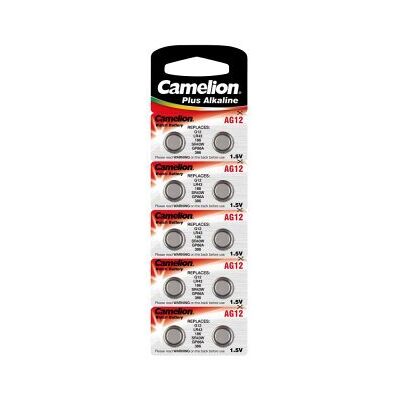 CAMELION Lasermax Camelon AG12 Lot de 10 piles bouton alcalines 1,5 V - Publicité CAMELION Lasermax Camelon AG12 Lot de 10 piles bouton alcalines 1,5 V - Publicité