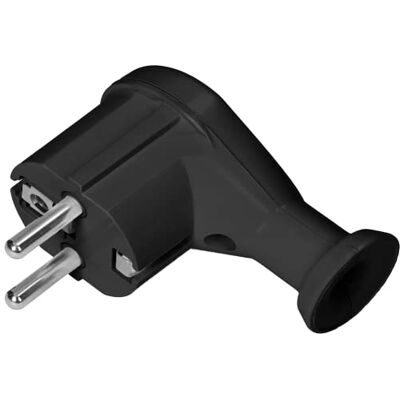 Orno AE-13261 Fiche Male Prise Electrique Uni-Schuko pour Prises Françaises et Schuko (noir) - Publicité Orno AE-13261 Fiche Male Prise Electrique Uni-Schuko pour Prises Françaises et Schuko (noir) - Publicité