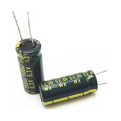 Tecnostore Lot de 2 condensateurs électriques 1500uF 6,3 V 105 ° circuits 1500 uf 6,3 V - Publicité Tecnostore Lot de 2 condensateurs électriques 1500uF 6,3 V 105 ° circuits 1500 uf 6,3 V - Publicité