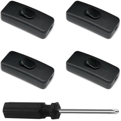 YSJCHEBS 4 Interrupteurs Et 1 Tournevis Phillips, Pressostat, Interrupteur En Ligne, Interrupteur Pour Appareils Électroménagers, Outils Matériels, Accessoires Pour La Maison - Publicité YSJCHEBS 4 Interrupteurs Et 1 Tournevis Phillips, Pressostat, Interrupteur En Ligne, Interrupteur Pour Appareils Électroménagers, Outils Matériels, Accessoires Pour La Maison - Publicité