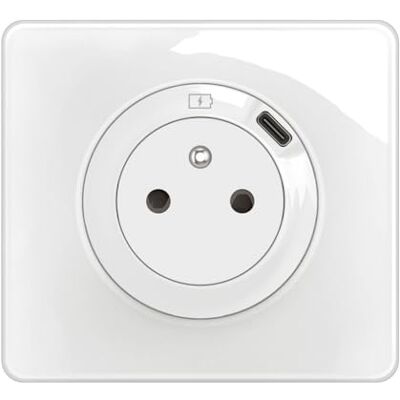 Legrand Prise Electrique Murale avec Terre Céliane Surface avec Prise Chargeur USB 7,5W intégré + Plaque- Prise Affleurante avec Socle Rétractable Blanc - Publicité Legrand Prise Electrique Murale avec Terre Céliane Surface avec Prise Chargeur USB 7,5W intégré + Plaque- Prise Affleurante avec Socle Rétractable Blanc - Publicité