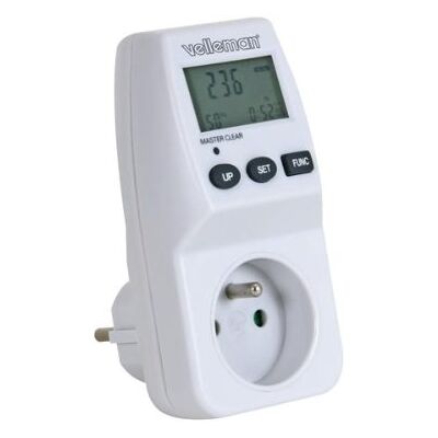 Velleman / Compteur d'Énergie 230V / 16A Testeur de Circuits Électriques - Publicité Velleman / Compteur d'Énergie 230V / 16A Testeur de Circuits Électriques - Publicité