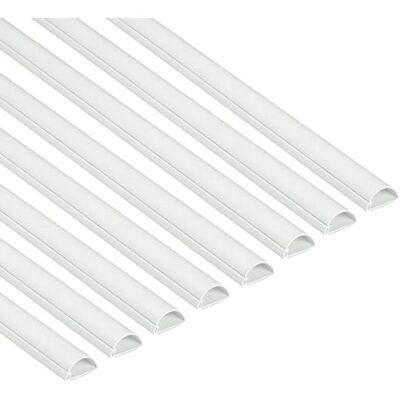 D-line Goulotte Passe-Câbles 30x15mm, Pack 8 m – Profil Demi-Rond, Cache-Fils Auto-Adhésif, Gestion des Câbles Peignable – 8X Longueurs 1 m (30 mm l x 15 mm h) – Blanc - Publicité D-line Goulotte Passe-Câbles 30x15mm, Pack 8 m – Profil Demi-Rond, Cache-Fils Auto-Adhésif, Gestion des Câbles Peignable – 8X Longueurs 1 m (30 mm l x 15 mm h) – Blanc - Publicité