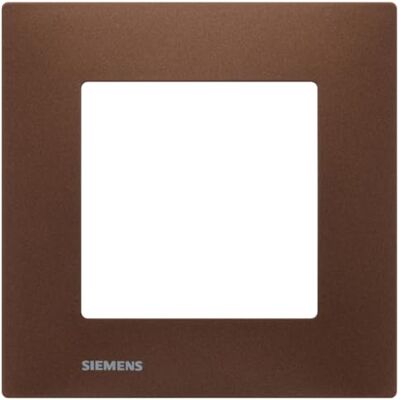 Siemens Plaque Simple Métal Marron DELTA VIVA - Publicité Siemens Plaque Simple Métal Marron DELTA VIVA - Publicité