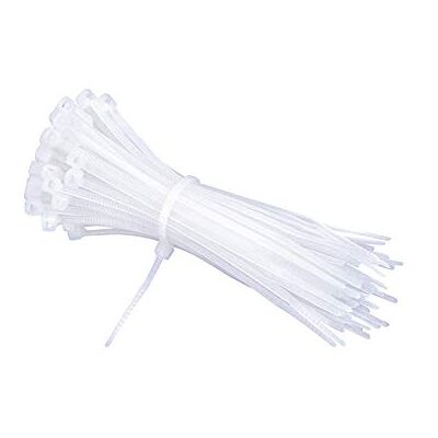 V-TAC Lot de 100 colliers de serrage de câble de 4,5 mm de largeur pour attacher des fils électriques maison bureau bricolage (4,5 x 150 mm, blanc) - Publicité V-TAC Lot de 100 colliers de serrage de câble de 4,5 mm de largeur pour attacher des fils électriques maison bureau bricolage (4,5 x 150 mm, blanc) - Publicité