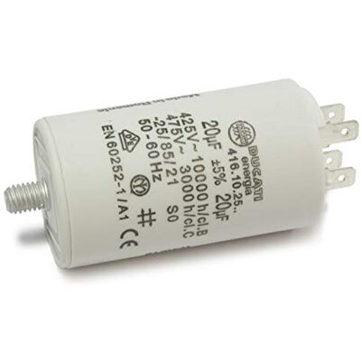 Beautzilla Ducati Energia Condensateur 20 μF ±5 %/475 V AC polypropylène cylindre 40 x 70 mm Montage par encliquetage -25 °C à +85 °C - Publicité Beautzilla Ducati Energia Condensateur 20 μF ±5 %/475 V AC polypropylène cylindre 40 x 70 mm Montage par encliquetage -25 °C à +85 °C - Publicité