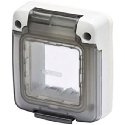 GEWISS CALOTTE VAPEUR INOX 2 PLACES EXTERIEURES COULEUR FUMÉE GW27403 - Publicité GEWISS CALOTTE VAPEUR INOX 2 PLACES EXTERIEURES COULEUR FUMÉE GW27403 - Publicité