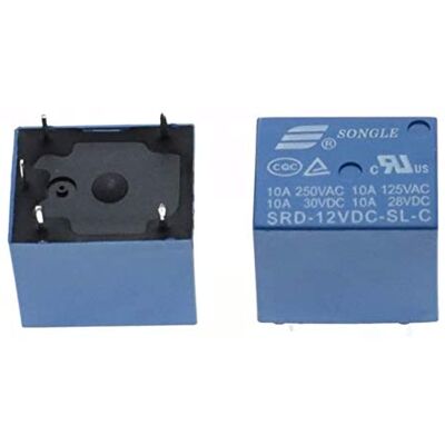 Tecnostore RELAY 12V DC RSD 250V 10A pour circuit imprimé 5 broches PCB SRD-12VDC-C relais - Publicité Tecnostore RELAY 12V DC RSD 250V 10A pour circuit imprimé 5 broches PCB SRD-12VDC-C relais - Publicité