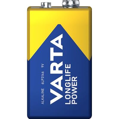 Varta Piles E High Energy Alkaline 9 Volt Bleu 32588 - Publicité Varta Piles E High Energy Alkaline 9 Volt Bleu 32588 - Publicité