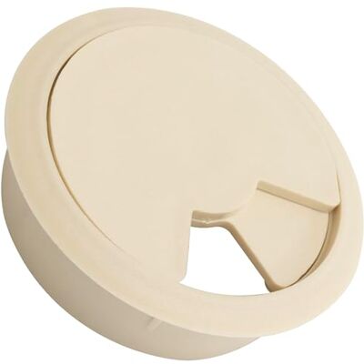 AERZETIX Lot de 8 passe-câbles fils de bureau en plastique ∅60 mm couleur crème - Publicité AERZETIX Lot de 8 passe-câbles fils de bureau en plastique ∅60 mm couleur crème - Publicité