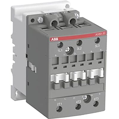 ABB Relais contacteur, modèle AX50-30-00-81, 3 contacts principaux NO, 24 V 50/60Hz, jusqu'à 3600 cycles par heure, coloris gris, 11 x 7 x 10,8 cm (référence : 1SBL351074R8100) - Publicité ABB Relais contacteur, modèle AX50-30-00-81, 3 contacts principaux NO, 24 V 50/60Hz, jusqu'à 3600 cycles par heure, coloris gris, 11 x 7 x 10,8 cm (référence : 1SBL351074R8100) - Publicité