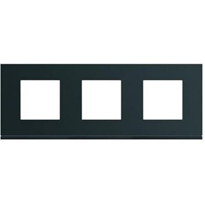 Hager plaque 3 postes horizontale 71 mm night gallery wxp0213 - Publicité Hager plaque 3 postes horizontale 71 mm night gallery wxp0213 - Publicité