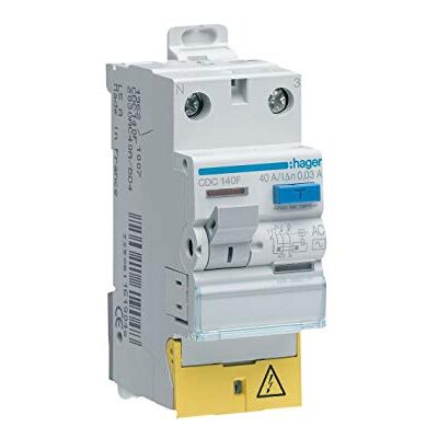 Hager interrupteur différentiel 25a 30 ma 1 pôle + neutre type ac vis / vis - Publicité Hager interrupteur différentiel 25a 30 ma 1 pôle + neutre type ac vis / vis - Publicité