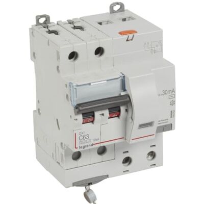Legrand 411164 Disjoncteur différentiel 63A type AC 30mA DX³6000 10kA 2P - Publicité Legrand 411164 Disjoncteur différentiel 63A type AC 30mA DX³6000 10kA 2P - Publicité