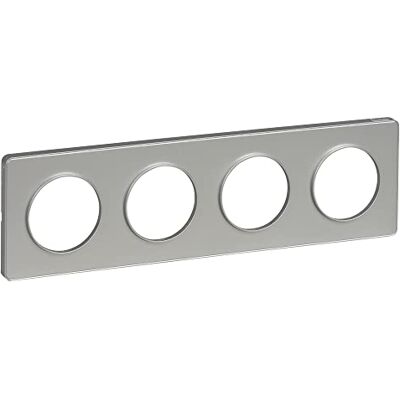 Schneider Electric - S530808 - Aluminium - 71mm 4h - Switch plate - Publicité Schneider Electric - S530808 - Aluminium - 71mm 4h - Switch plate - Publicité