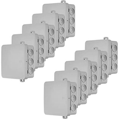 REV Ritter Boîte de dérivation IP54 - 85x85mm, sans bornes, lot de 10 - Publicité REV Ritter Boîte de dérivation IP54 - 85x85mm, sans bornes, lot de 10 - Publicité