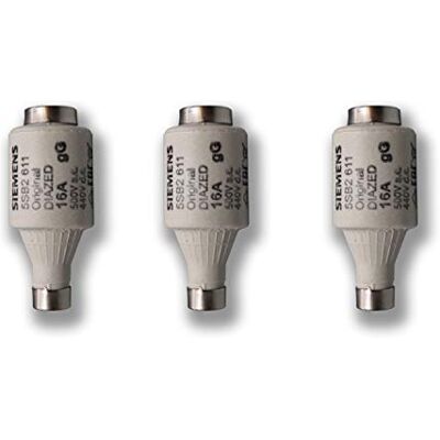 3 Stück Siemens Indus.Sector fusible Diazed GL DII E27 16A 500V 5SB261 VPE = 3 Stück - Publicité 3 Stück Siemens Indus.Sector fusible Diazed GL DII E27 16A 500V 5SB261 VPE = 3 Stück - Publicité