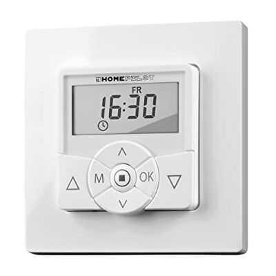 HOMEPILOT Home Pilot Programmateur Lite Premium pour commande de volet roulant. Programmateur pour volet roulant Programmation Filaire Adapté pour moteur tubulaire 10501002 - Publicité HOMEPILOT Home Pilot Programmateur Lite Premium pour commande de volet roulant. Programmateur pour volet roulant Programmation Filaire Adapté pour moteur tubulaire 10501002 - Publicité
