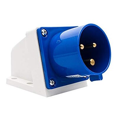 SENRISE Prise industrielle bleue et prises MASO 32A 220v IP44 3 broches prise de site industriel et prise murale étanche IP44 prise de connecteur 2P + terre mâle/femelle (#523) - Publicité SENRISE Prise industrielle bleue et prises MASO 32A 220v IP44 3 broches prise de site industriel et prise murale étanche IP44 prise de connecteur 2P + terre mâle/femelle (#523) - Publicité