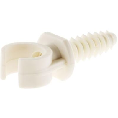 Zenitech Lot de 10 clips avec chevilles Ø16mm Blanc - Publicité Zenitech Lot de 10 clips avec chevilles Ø16mm Blanc - Publicité