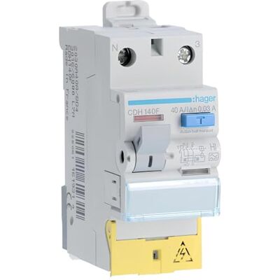Hager interrupteur différentiel 40a 30 ma 1 pôle + neutre type hpi vis / vis - Publicité Hager interrupteur différentiel 40a 30 ma 1 pôle + neutre type hpi vis / vis - Publicité