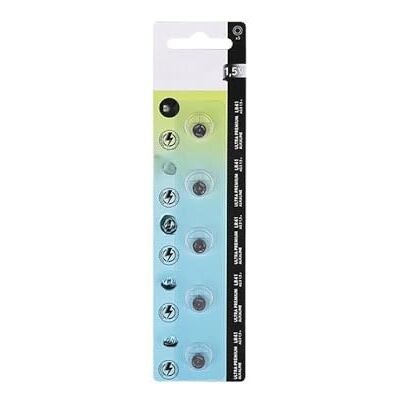 Brightium Pile Bouton LR41/LR1130 1,5 V alcaline de Fabriplus. Parfaite pour Les Petits appareils, avec des Dimensions de 20 x 15 x 0,8 cm. Puissance et fiabilité à Chaque Utilisation. Publicité Brightium Pile Bouton LR41/LR1130 1,5 V alcaline de Fabriplus. Parfaite pour Les Petits appareils, avec des Dimensions de 20 x 15 x 0,8 cm. Puissance et fiabilité à Chaque Utilisation. Publicité