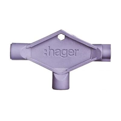Hager FL99Z Clé en plastique RAL7046 - Publicité Hager FL99Z Clé en plastique RAL7046 - Publicité