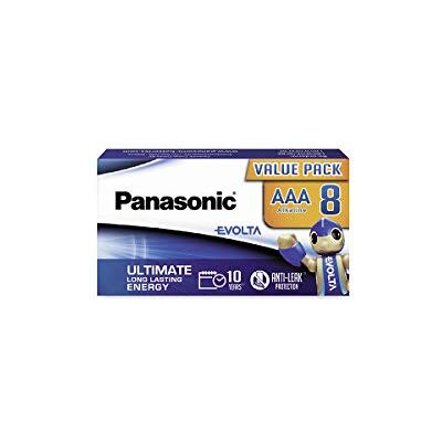 eneloop Panasonic EVOLTA Pile alcaline, AAA micro LR03, paquet de 8 dans un emballage sans plastique, 1,5 V, pile Premium avec une puissance particulièrement longue durée, alcaline. Publicité eneloop Panasonic EVOLTA Pile alcaline, AAA micro LR03, paquet de 8 dans un emballage sans plastique, 1,5 V, pile Premium avec une puissance particulièrement longue durée, alcaline. Publicité