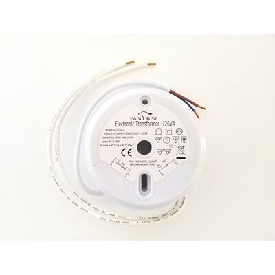 Eaglerise SET110CS Transformateur halogène rond à intensité variable 35-110 W 110 W - Publicité Eaglerise SET110CS Transformateur halogène rond à intensité variable 35-110 W 110 W - Publicité