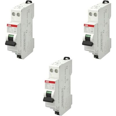 ABB Lot de 3 disjoncteurs automatiques Ph+N raccordement Rapide 10A-4,5Ka - Publicité ABB Lot de 3 disjoncteurs automatiques Ph+N raccordement Rapide 10A-4,5Ka - Publicité