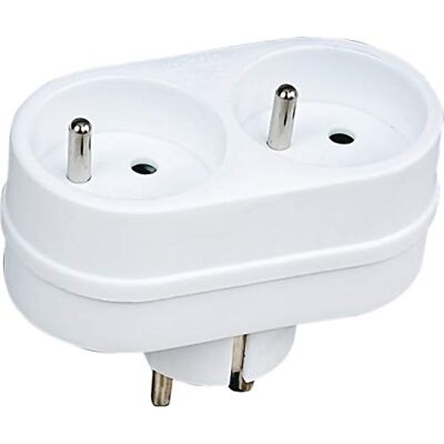 Electraline 531185 Adapteur Fiche Multiprise Biplite 2 Prise 16A - Publicité Electraline 531185 Adapteur Fiche Multiprise Biplite 2 Prise 16A - Publicité