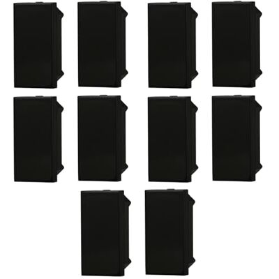 Electron Lot de 5 modules faux polo (10 pièces), noir, compatible avec Bticino AXOLUTE, bouchon de fermeture, modules et fruits 100 % compatibles, matériaux de haute qualité - Publicité Electron Lot de 5 modules faux polo (10 pièces), noir, compatible avec Bticino AXOLUTE, bouchon de fermeture, modules et fruits 100 % compatibles, matériaux de haute qualité - Publicité