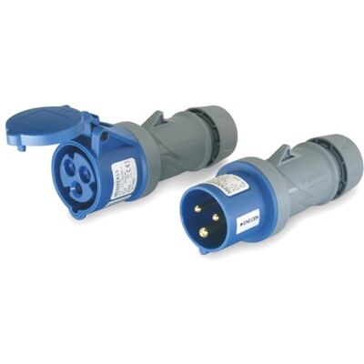 Mennekes Set de prises et raccords CEE 230V/16A 3p bleu IP44 pour camping - Publicité Mennekes Set de prises et raccords CEE 230V/16A 3p bleu IP44 pour camping - Publicité