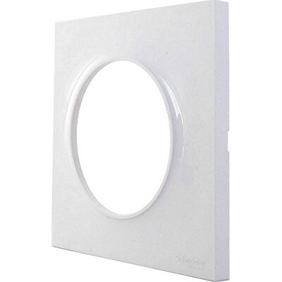 Schneider Electric - Odace - Blanc - 1‑Gâche - Plaque de finition - Publicité Schneider Electric - Odace - Blanc - 1‑Gâche - Plaque de finition - Publicité