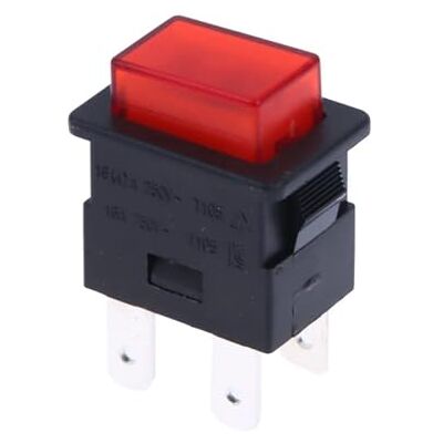 IDGTTLDF 16A 4 Pins Locked Push Button Electrical Rocker Switch With LED Light Red Heater Touch Switch 250V PS-23-16 - Publicité IDGTTLDF 16A 4 Pins Locked Push Button Electrical Rocker Switch With LED Light Red Heater Touch Switch 250V PS-23-16 - Publicité