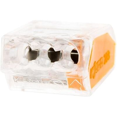 WAGO , Mini Borne S2273 avec 3 Entrées, Conducteurs Rigides 0.5-2.5mm², Connexion Push-In, 450V, 24A, Température 105°C, Plastique Conducteur Cuivre/Aluminium, 15 Pièces, Norme CE, Garantie 2 Ans - Publicité WAGO , Mini Borne S2273 avec 3 Entrées, Conducteurs Rigides 0.5-2.5mm², Connexion Push-In, 450V, 24A, Température 105°C, Plastique Conducteur Cuivre/Aluminium, 15 Pièces, Norme CE, Garantie 2 Ans - Publicité