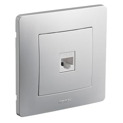 DEBFLEX 749538 Prise RJ45, Aluminium - Publicité DEBFLEX 749538 Prise RJ45, Aluminium - Publicité