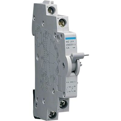 Eaton Hager MZ201 Contact auxiliaire pour MCB et RCBO jusqu'à 125 A 1 NO 1S 1 ouverture 1Ö 6 A à 240 V (MZ 201) - Publicité Eaton Hager MZ201 Contact auxiliaire pour MCB et RCBO jusqu'à 125 A 1 NO 1S 1 ouverture 1Ö 6 A à 240 V (MZ 201) - Publicité