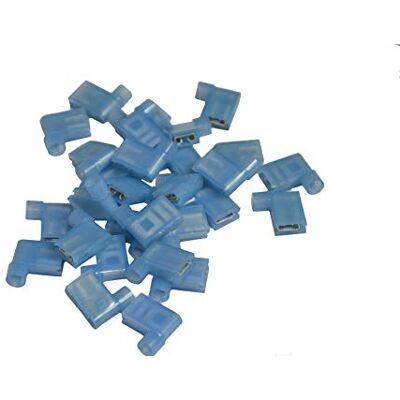 Unbekannt Lot de 50 cosses de câble coudées plates Bleu Cosses de câble à angle de 90° (bleu 50 pièces) - Publicité Unbekannt Lot de 50 cosses de câble coudées plates Bleu Cosses de câble à angle de 90° (bleu 50 pièces) - Publicité