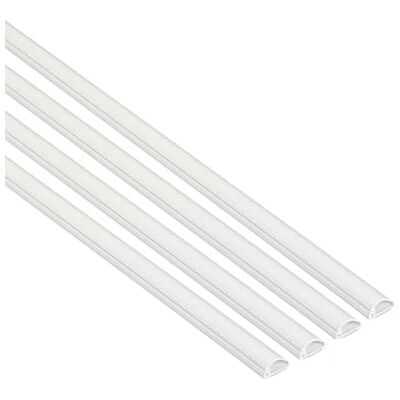 D-line 16x8mm Moulure décorative en Demi-Cercle, Goulotte électrique, Cache-câble 4X 1m Longueurs (4-Meter Multipack) Blanc 1D1608W/4 - Publicité D-line 16x8mm Moulure décorative en Demi-Cercle, Goulotte électrique, Cache-câble 4X 1m Longueurs (4-Meter Multipack) Blanc 1D1608W/4 - Publicité