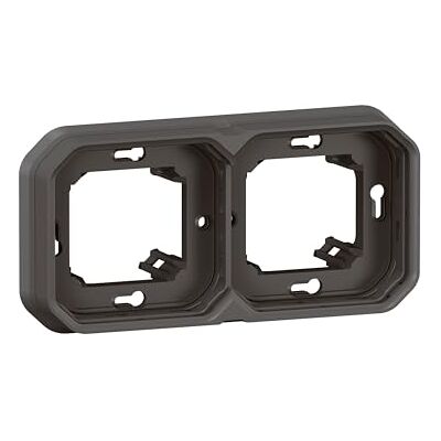 Legrand plaque d'encastrement 2 postes horizontal ou vertical anthracite plexo 069607l - Publicité Legrand plaque d'encastrement 2 postes horizontal ou vertical anthracite plexo 069607l - Publicité