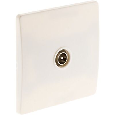DIWONE - Prise TV - 9,52 mm - Blanc - Prise TV - Publicité DIWONE - Prise TV - 9,52 mm - Blanc - Prise TV - Publicité