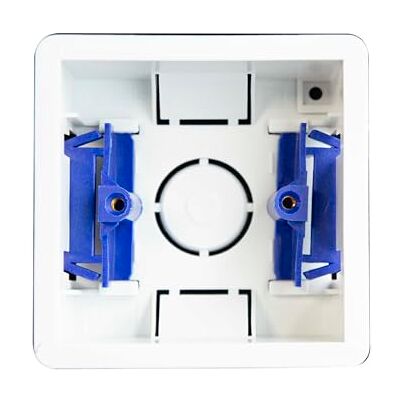 Dencon Wall Dry Lining Flush Electrical Socket Back Box 1 Gang Lining Box 36mm - Publicité Dencon Wall Dry Lining Flush Electrical Socket Back Box 1 Gang Lining Box 36mm - Publicité
